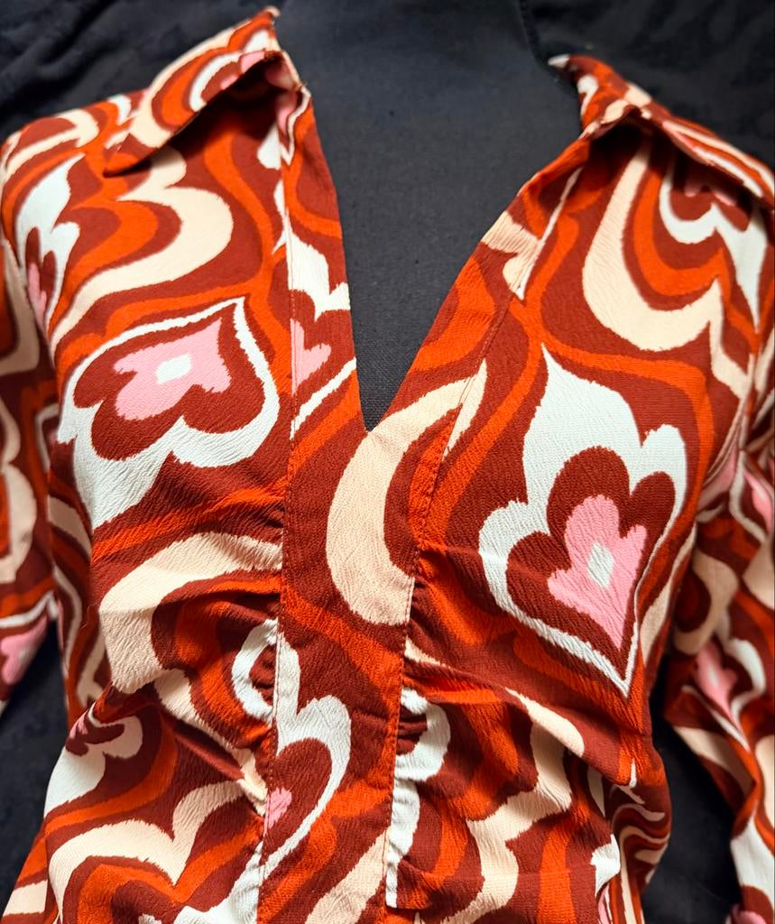 Nieuwe retro tuniek. Maat L. Vila. Aanrader!, Ophalen of Verzenden, Nieuw, Maat 42/44 (L), Overige kleuren