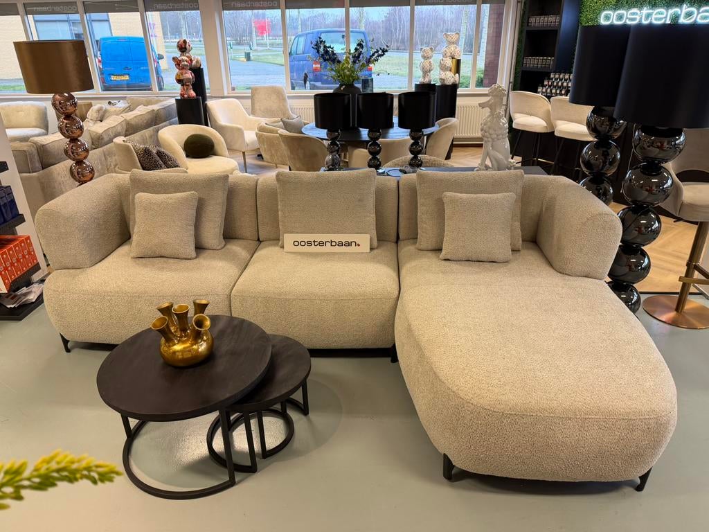 Luxe Velvet Teddy Loungebank Monet 310x180cm NIEUW - Uniek, Venus 31 8448CE Heerenveen, Hoekbank, Ophalen of Verzenden, Eric kuster