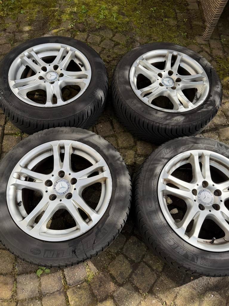 Mercedes W204 Winterbanden (ZGN) 205/55/R16, Ophalen, 16 inch, Banden en Velgen, Nieuw