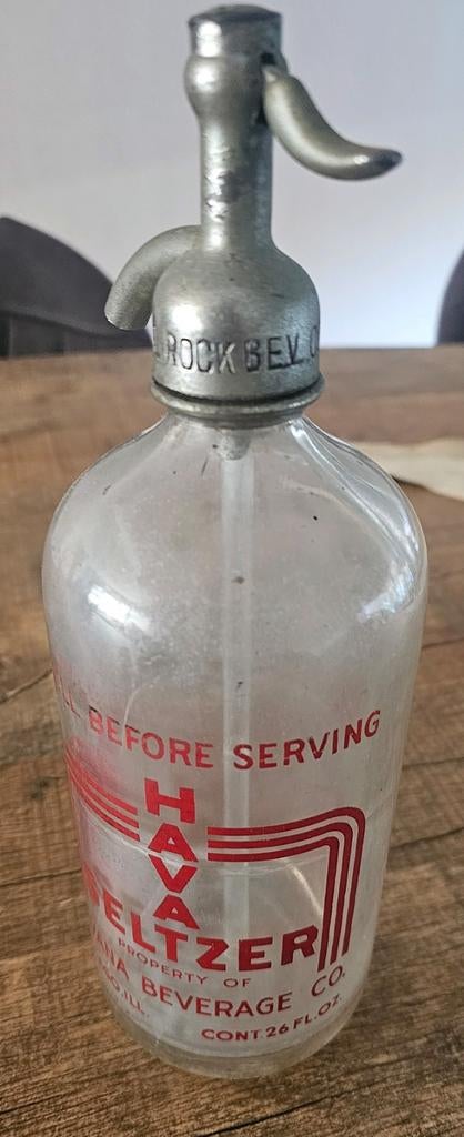 Vintage Havana Seltzer fles spuitfles, Antiek en Kunst, Ophalen