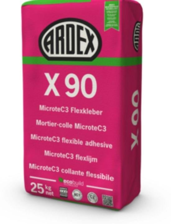 Ardex X90 tegellijm - 2 zakken van 25kg, Ophalen, Overige materialen, Overige typen, Nieuw