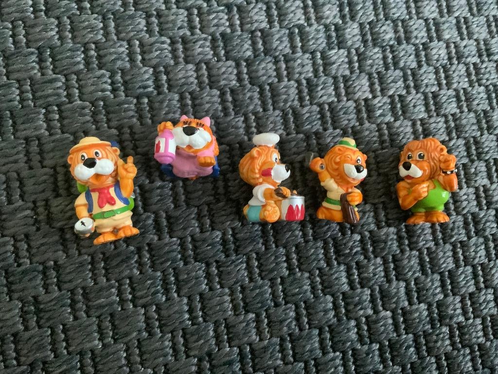 90's Vintage Leo Venturas Lion Kinder Surprise Leoventuras, Ophalen of Verzenden, Zo goed als nieuw, Hardplasticfiguren