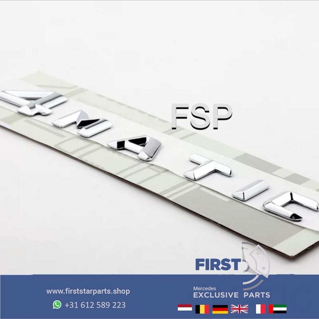 LETTERS 4MATIC LOGO CHROOM Mercedes A CLA C E GLC GLE G Klas