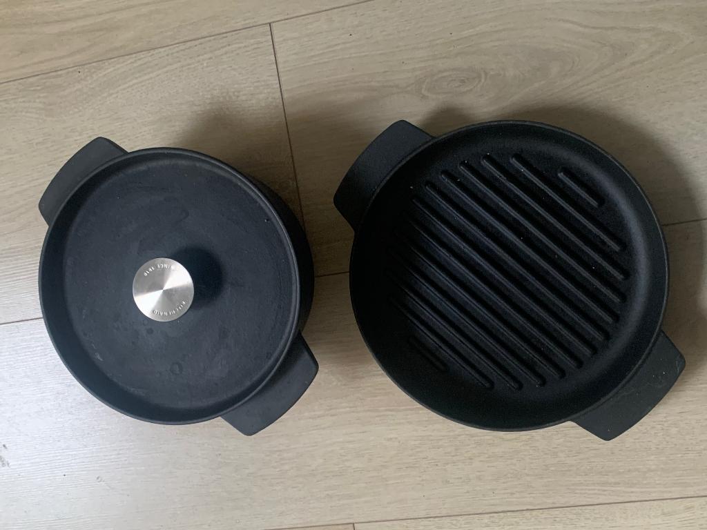 KitchenAid braad- en grillpan, Ophalen, Zo goed als nieuw, Koekenpan of Braadpan, Gietijzer