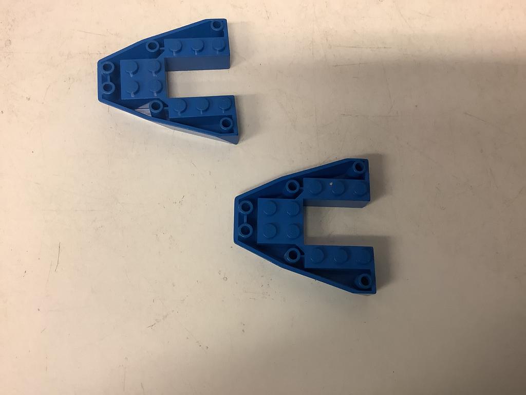 Lego boot boeg steen 6x6x1 blauw (4), Kinderen en Baby's, Speelgoed | Duplo en Lego, Ophalen of Verzenden, Gebruikt, Losse stenen