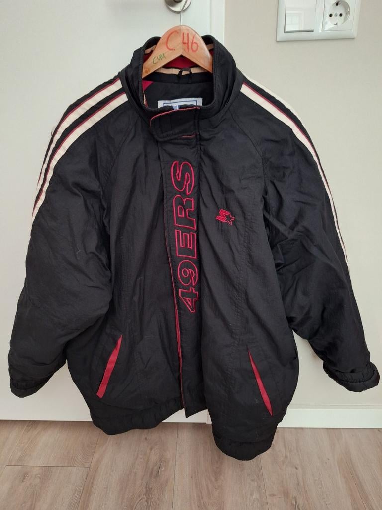 NFL San Francisco 49ers jas maat XL, Zwart, Maat 56/58 (XL), Ophalen of Verzenden, Gedragen