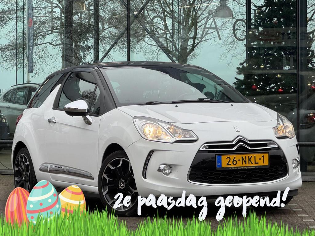 Citroen DS3 1.4 Chic Airco Clima Cruise 17"LMV NAP, Auto's, Voorwielaandrijving, Euro 5, Stof, Zwart
