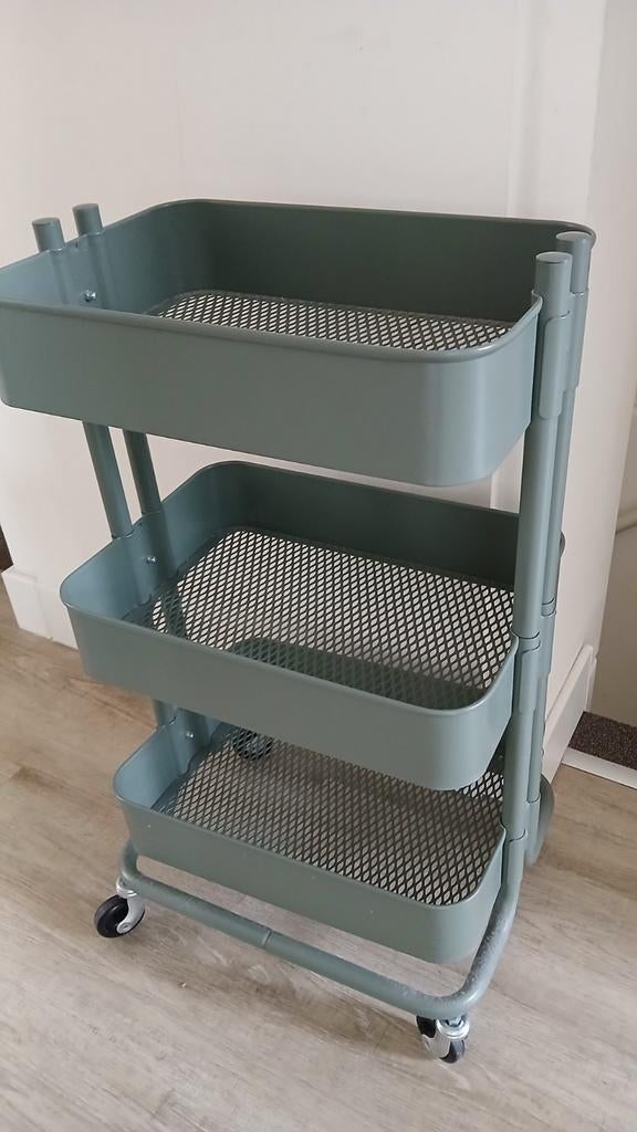 Ikea Raskog roltafel olijfgroen - Zo goed als nieuw, Ophalen, Zo goed als nieuw