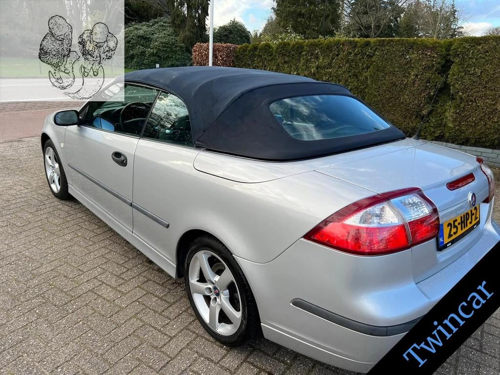 Saab 9-3 Cabrio 2.0T AUT. 209PK ARC ECC LEDER LMV, Automaat, 1998 cc, Gebruikt, Zwart