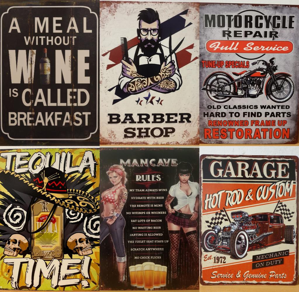 BBQ Zone barbecue geel reclamebord van metaal wandbord deco, Info@deconoord.nl, Deco Noord, Nieuw, Ophalen of Verzenden