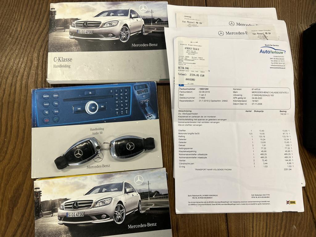 Mercedes-Benz C-Klasse Estate 180 K Business Class | Cruise, 13 km/l, Gebruikt, Zwart, 1435 kg