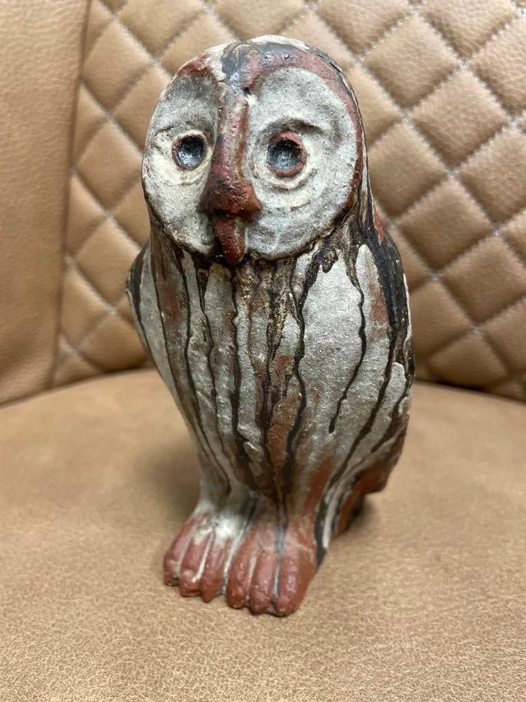 Uil beeldje van klei, Ophalen of Verzenden