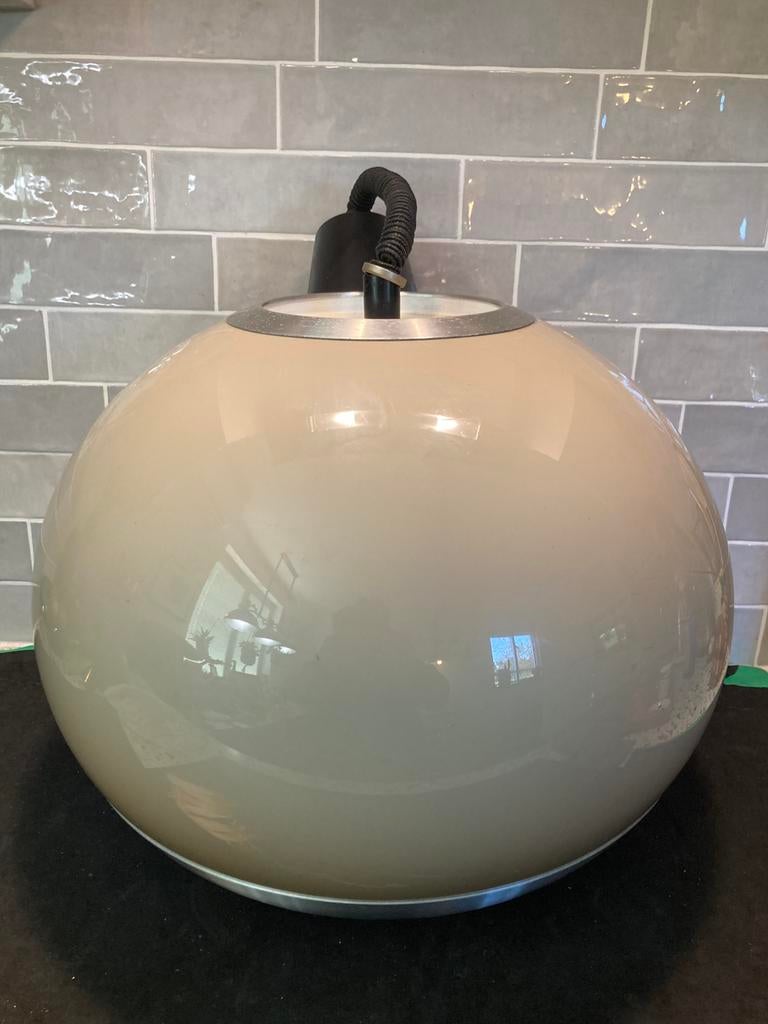 Vintage hanglamp Dijkstra Space Age Mushroom  bruin (070426c, Ophalen of Verzenden, Zo goed als nieuw, Minder dan 50 cm