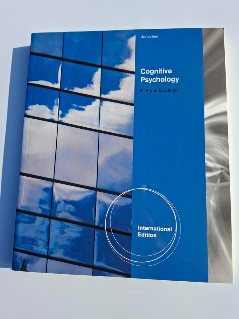 Cognitive Psychology - E. Bruce Goldstein (3rd edition), E. Bruce Goldstein, Zo goed als nieuw, Gamma, HBO