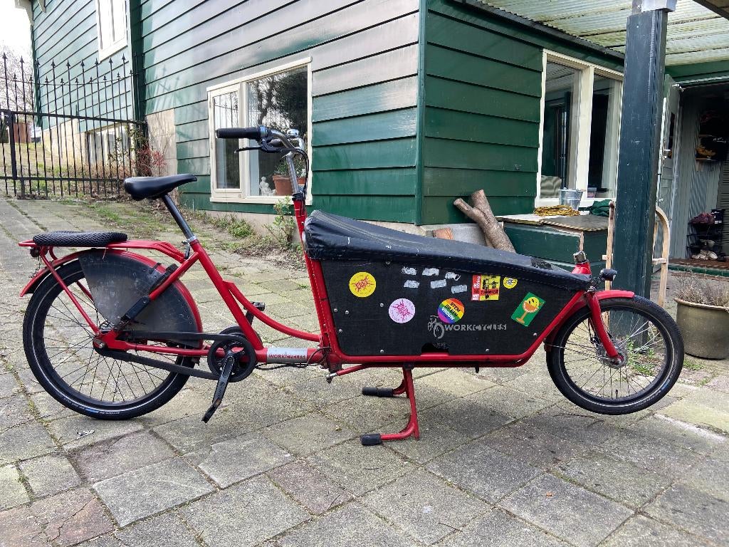 Workcycles bakfiets elektrisch, opknapper, Fietsen en Brommers, Fietsen | Bakfietsen, Gebruikt, Elektrisch, 2 kinderen, Ophalen