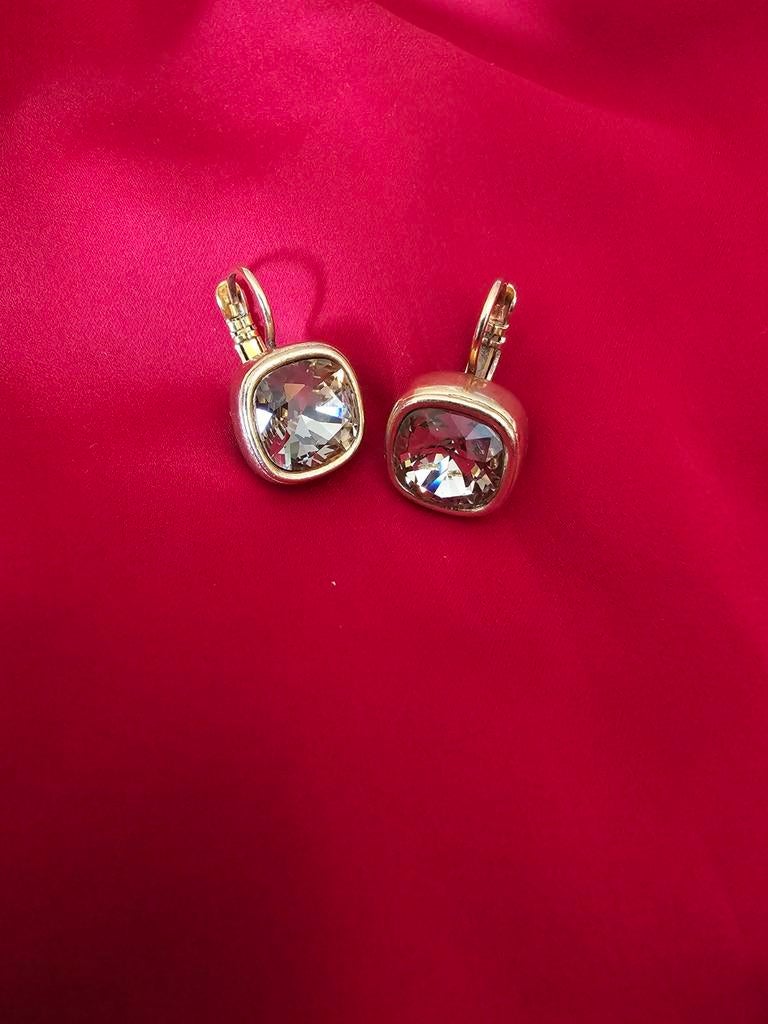 Elegante oorbellen met kristal, brons van Camps & Camps., Sieraden, Tassen en Uiterlijk, Oorbellen, Met kristal, Overige materialen