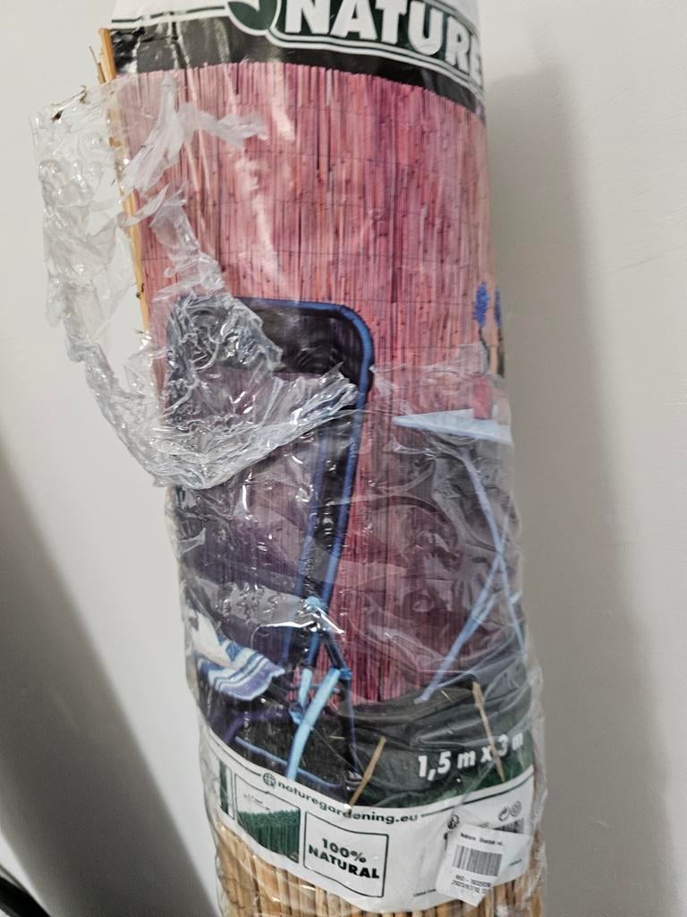 Bamboemat / Rietmat 1,5 x 3 m - Tuinafscheiding, Ophalen of Verzenden, Nieuw, Minder dan 3 meter