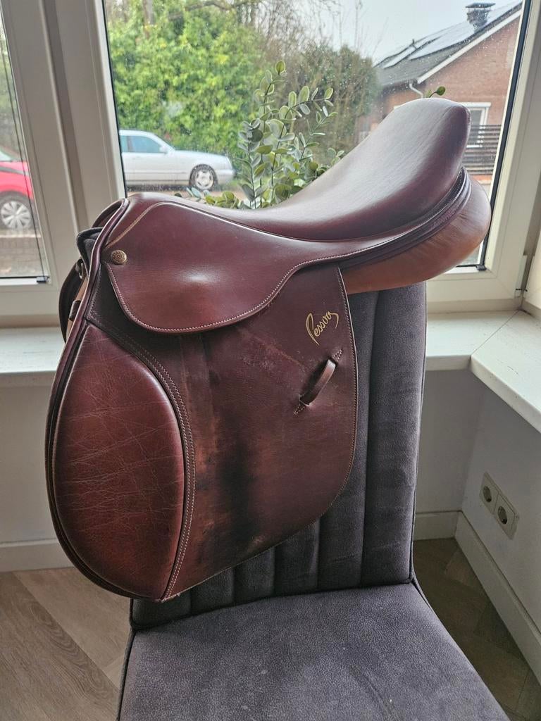 Pessoa Amo springzadel 17,5 inch, Dieren en Toebehoren, Paarden en Pony's | Zadels, Ophalen of Verzenden, Gebruikt, Springen