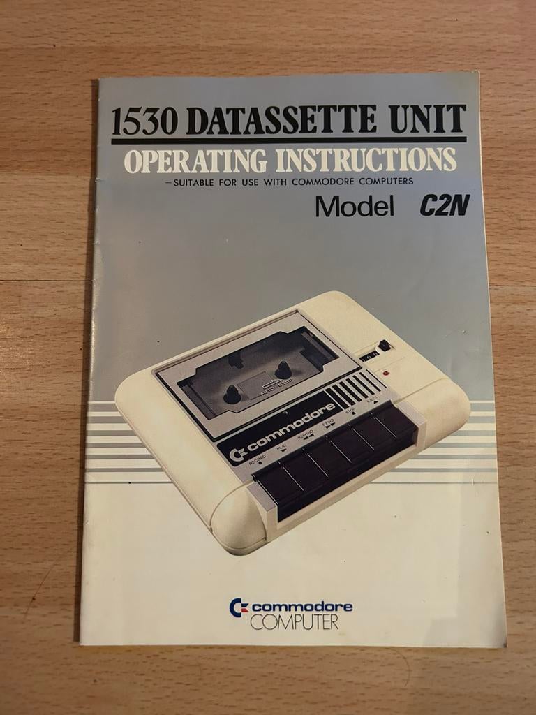 Commodore, 1530 Datasette Unit, handleiding (1983) / VIC-20, Ophalen of Verzenden