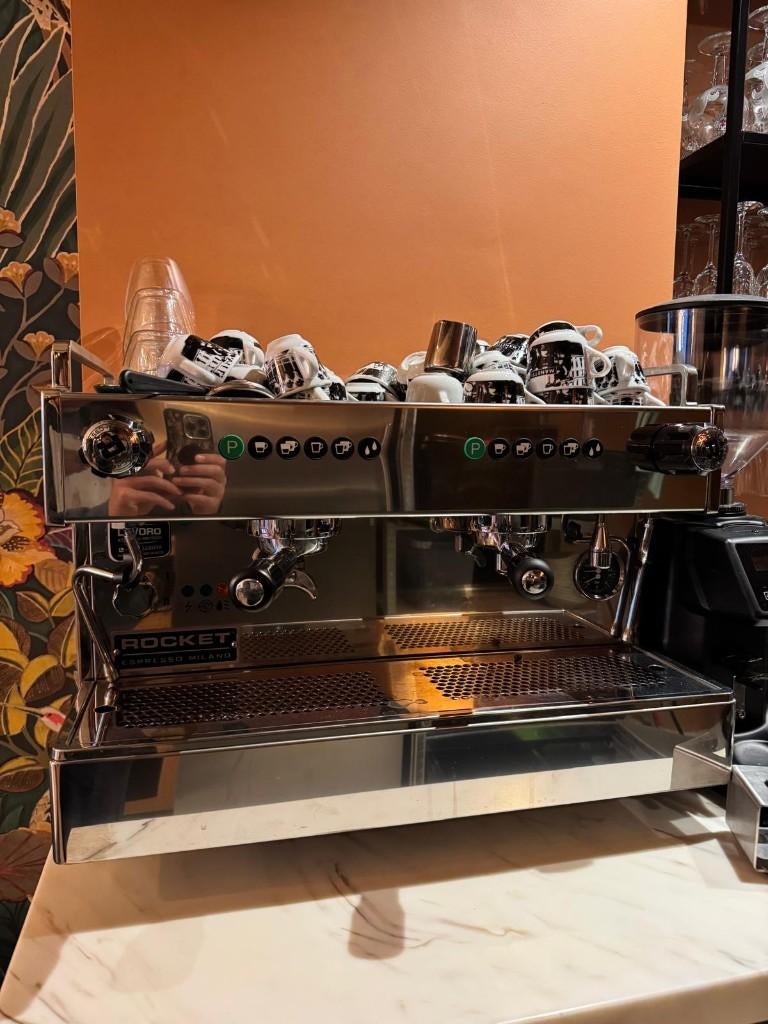 Espresso machine Rocket Boxer, Ophalen, Zo goed als nieuw, Espresso apparaat, Gemalen koffie