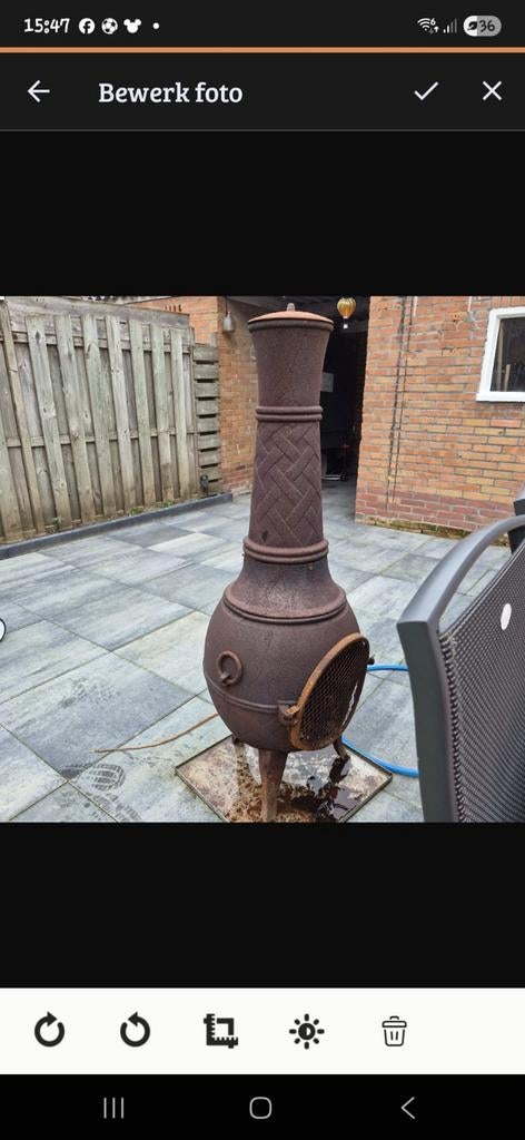 Robuuste gietijzeren allesbrander voor de tuin, Tuin en Terras, Ophalen