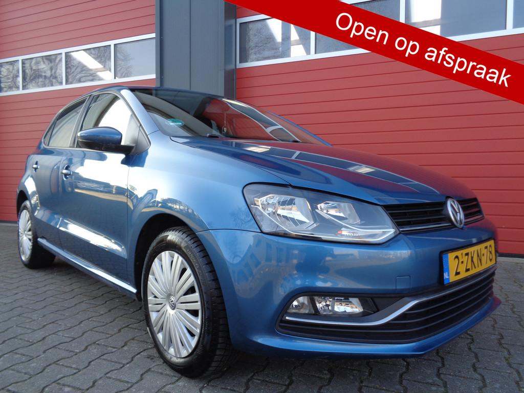 Volkswagen Polo 1.2 TSI Comfortline,5drs,Airco,Cruise,Navi!, Auto's, Volkswagen, Euro 6, 4 cilinders, Blauw, Origineel Nederlands