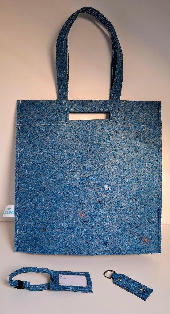 KLM nieuwe Schoudertas, Bagage Label en Sleutelhanger €17,99, Ophalen of Verzenden, Nieuw, Overige typen