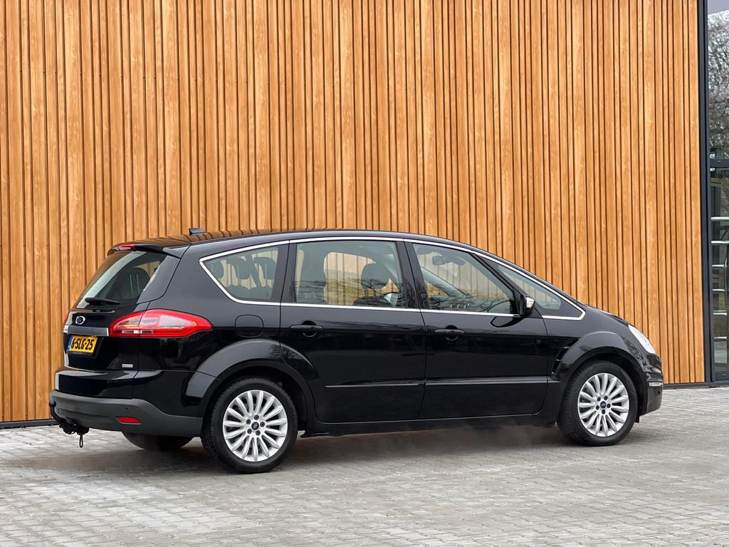 Ford S-Max 1.6 Ecoboost Platinum 7p. Pano Navi Lmv, Auto's, Voorwielaandrijving, Gebruikt, Zwart, 4 cilinders