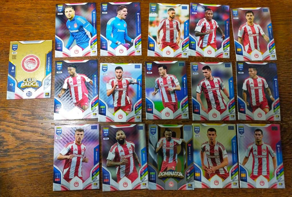 FIFA 365 Olympiacos FC voetbalplaatjes, Ophalen of Verzenden