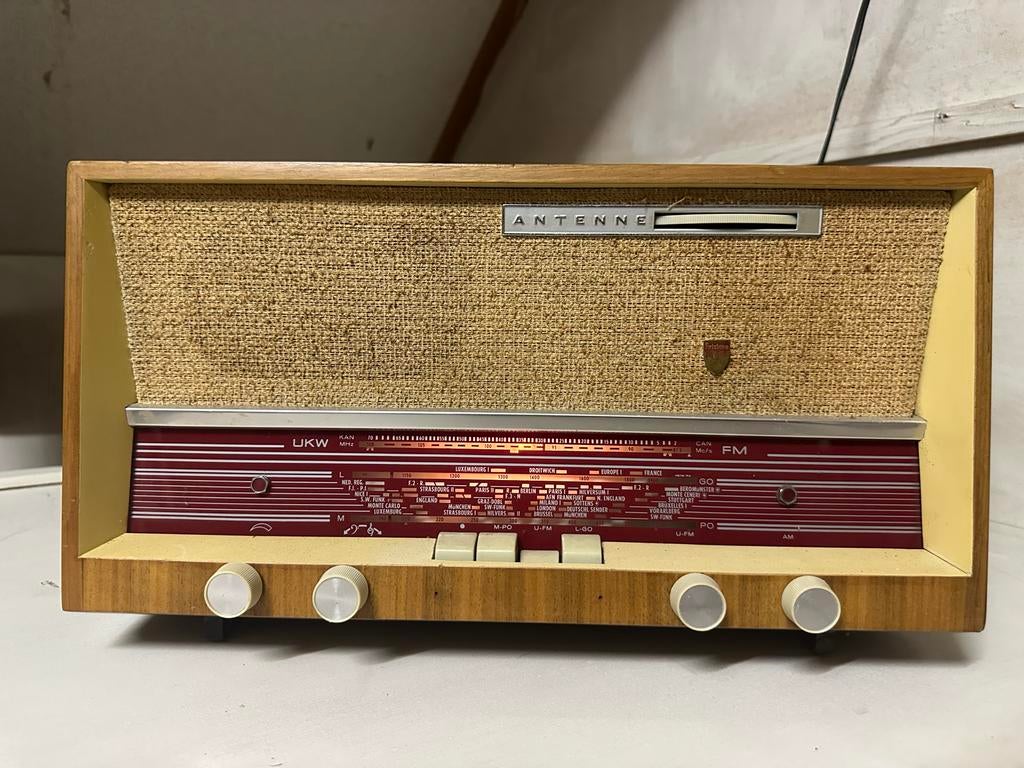 Oude Antenne radio, Ophalen of Verzenden, Gebruikt, Radio