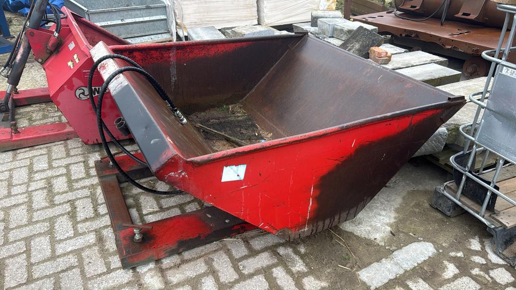 Heftruckbak kiepbak hydraulische aansluiting, Ophalen