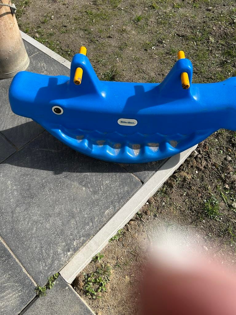 Little Tikes Blauwe Krokodil Wipwap - Buitenspeelgoed, Ophalen, Gebruikt