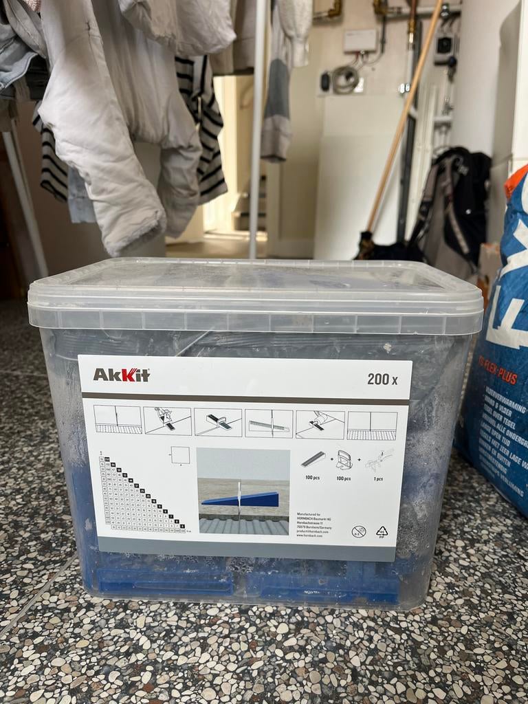 Leveling systeem vloertegels 1.5mm Hornbach, Doe-het-zelf en Verbouw, Tegels, Ophalen, Gebruikt, Minder dan 20 cm, 10 m² of meer