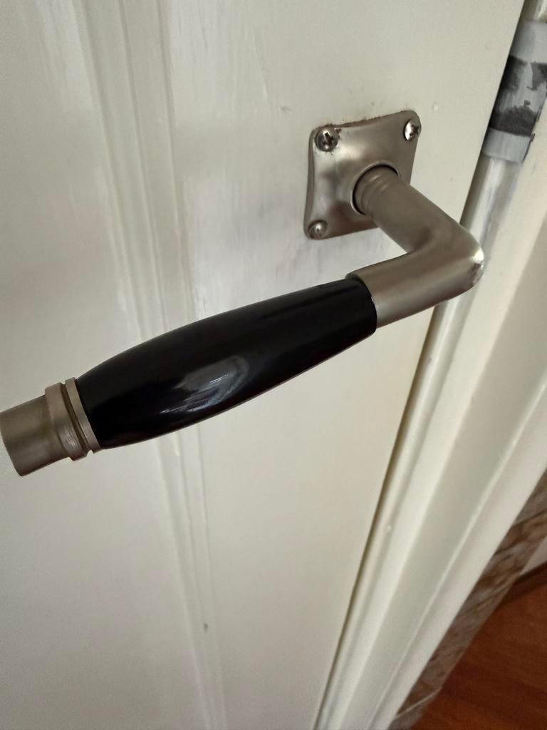 Deurklinken 3 x, Ophalen of Verzenden, Gebruikt, Overige materialen, Klink of Kruk