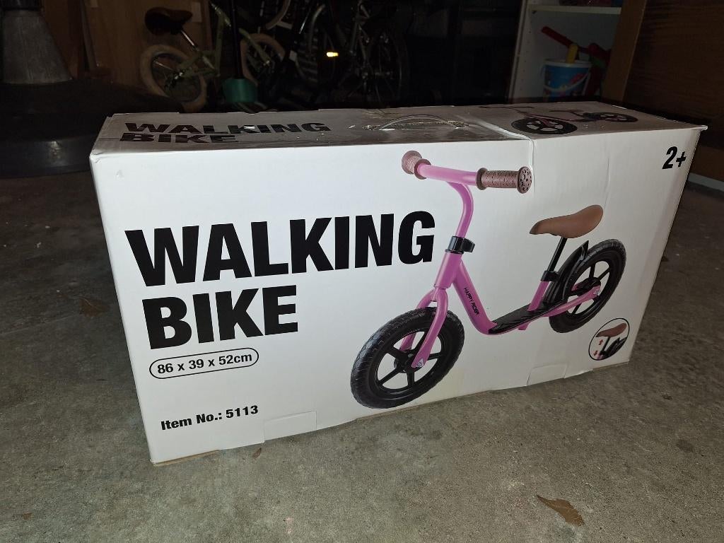 Roze loopfiets Playfun 12 inch - NIEUW!, Kinderen en Baby's, Ophalen, Nieuw, Loopfiets