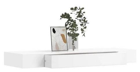 Wandplank + lade MDF zwevend wit 80 cm GRATIS BEZORGD!, Verzenden, Nieuw, Nvt, Nvt