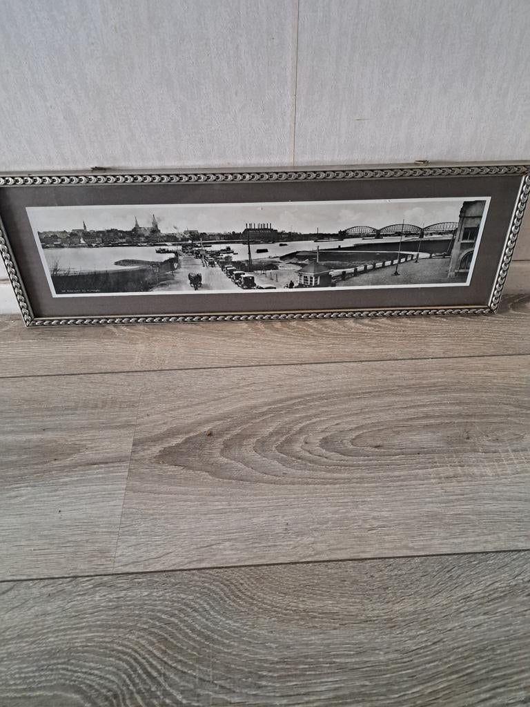Panorama de waalpont van Nijmegen zo rond 1940, Ophalen of Verzenden