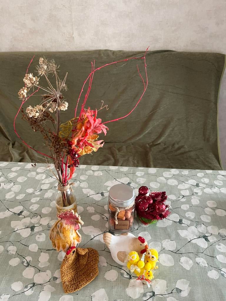 Deco pasen en herfst, Ophalen of Verzenden, Zo goed als nieuw, Eenpersoons, Kussen