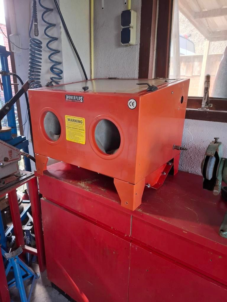 Powerplus straalcabine tafelmodel, Ophalen, Zo goed als nieuw