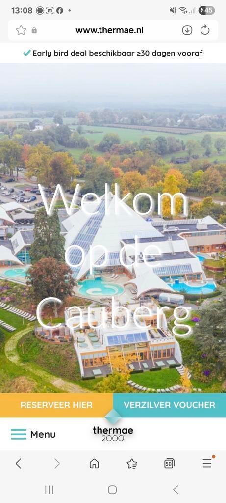 Dagkaart Thermae 2000, Eén persoon, Ticket of Toegangskaart