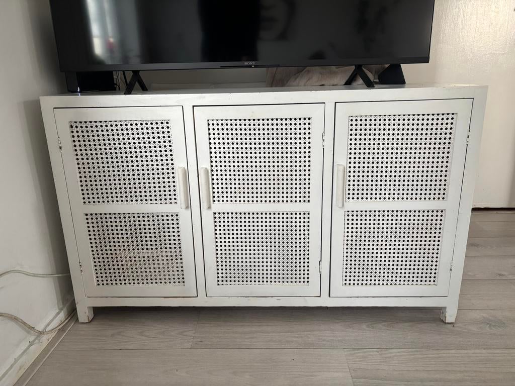 Xenos Webbing dressoir Bandung  - 72x120x40, Huis en Inrichting, Ophalen, Gebruikt, 100 tot 150 cm, 25 tot 50 cm