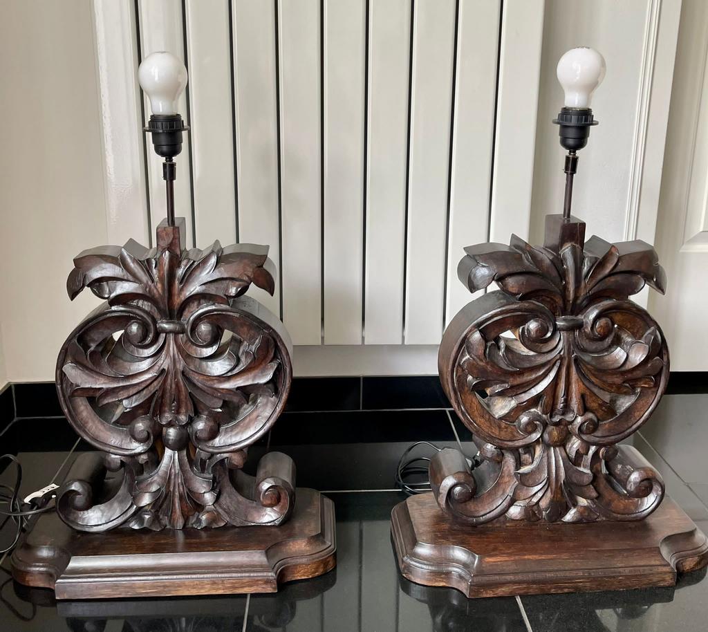 2 Prachtige • HOFFZ • Landelijke • brocante • Lampen, Ophalen of Verzenden, Zo goed als nieuw