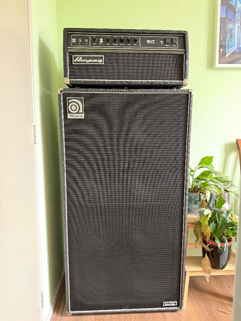 Ampeg SVT CL + 810e Classic + flightcase (voor de head), Muziek en Instrumenten, Ophalen, Gebruikt, Basgitaar, 100 watt of meer