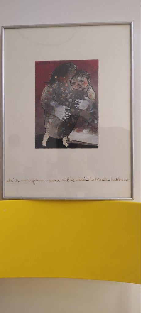 Ans Wortel gouache, Antiek en Kunst, Ophalen of Verzenden