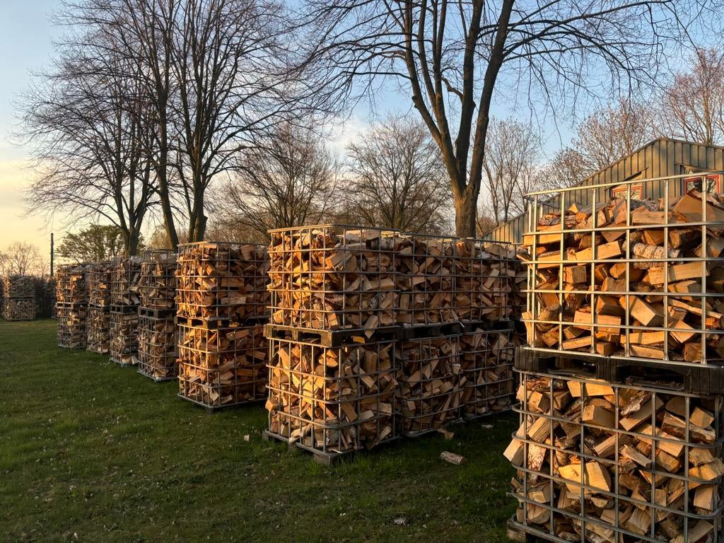 Prachtig droog populieren haardhout afgeprijsd, Tuin en Terras, Haardhout, Ophalen of Verzenden