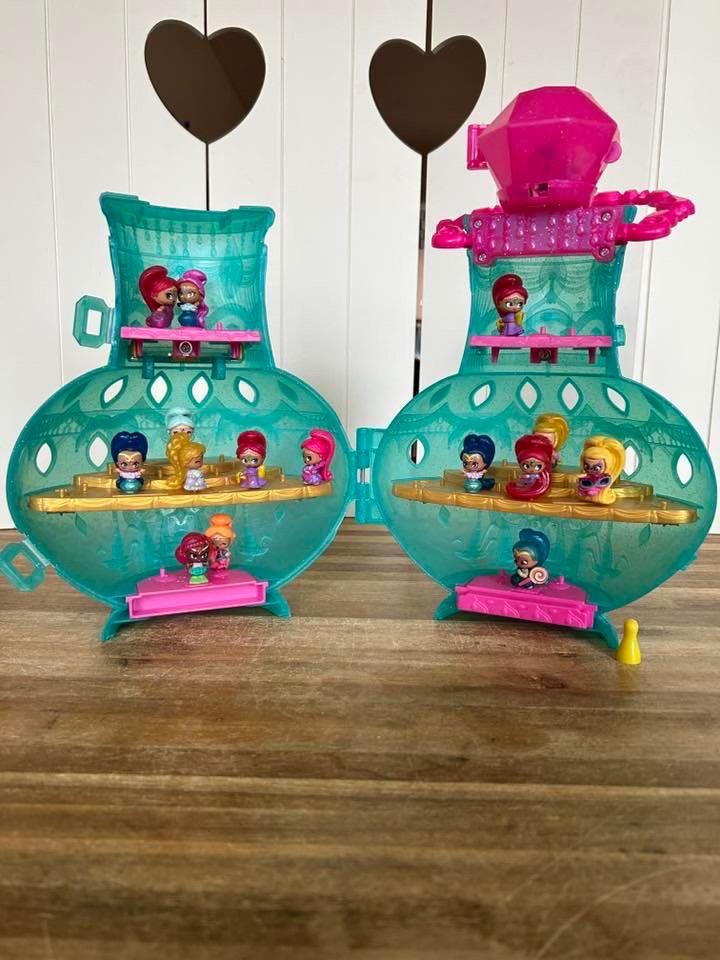 Shimmer and Shine Teenie Genie collect & carry met 15 genies, Ophalen of Verzenden, Zo goed als nieuw