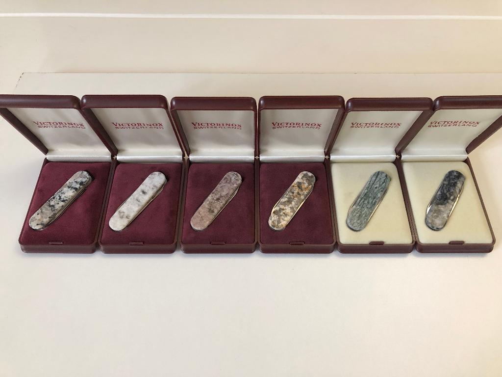 Victorinox RocKnives set 6 stuks Nieuw natuursteen zakmessen, Ophalen of Verzenden, Nieuw