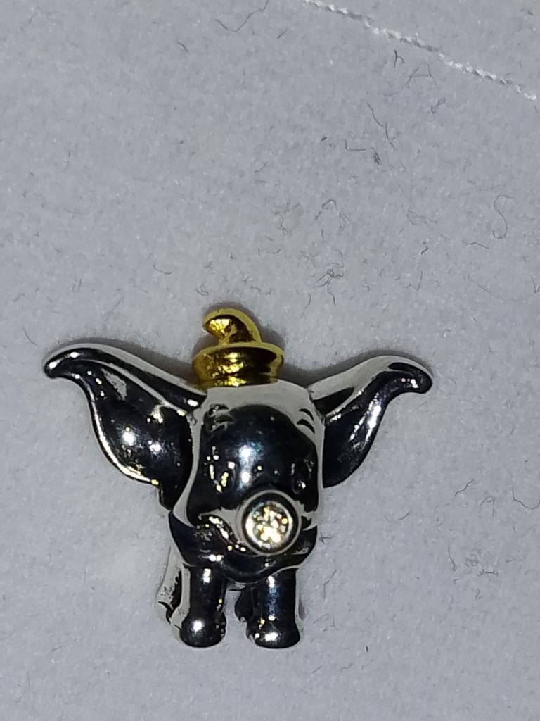 Zilveren bedel Dumbo Disney 100 collectie, Sieraden, Tassen en Uiterlijk, Bedels, Ophalen of Verzenden