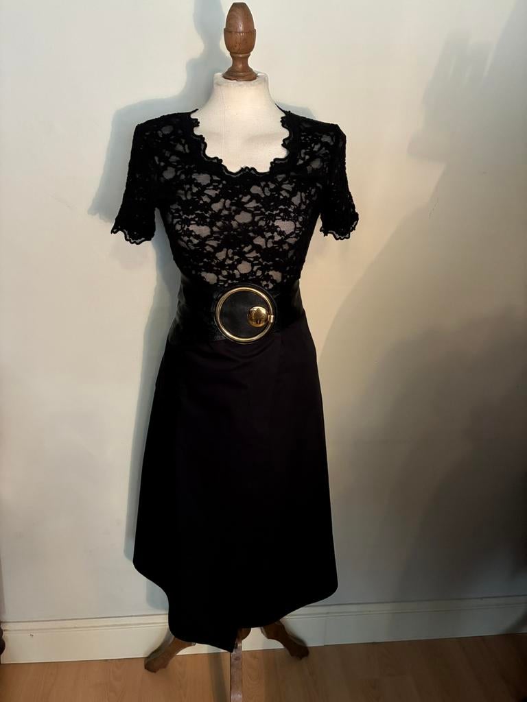 WOOLRICH ROK MIDI BLACK, Maat 38/40 (M), Verzenden, Zwart, Zo goed als nieuw