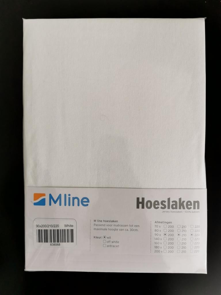 Mline hoeslaken, 90 cm, Eenpersoons, Nieuw, Ophalen of Verzenden